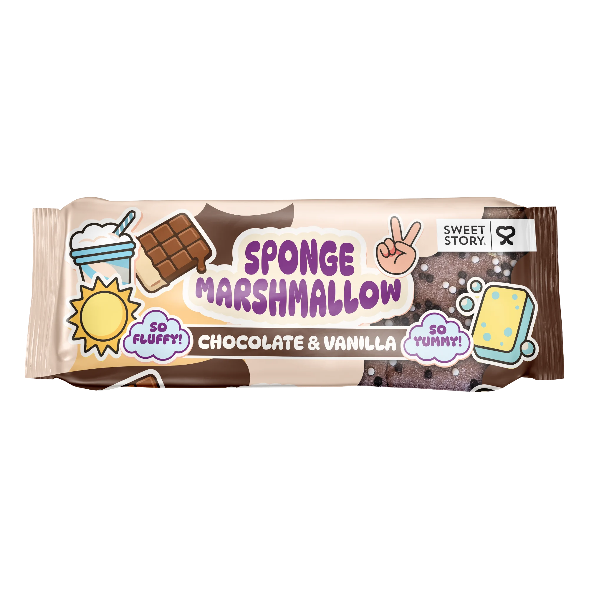 Sponge Marshmallow Chococolate & Vanilla